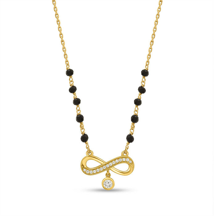 Timeless Infinity Gold Plated 925 Silver Mangalsutra