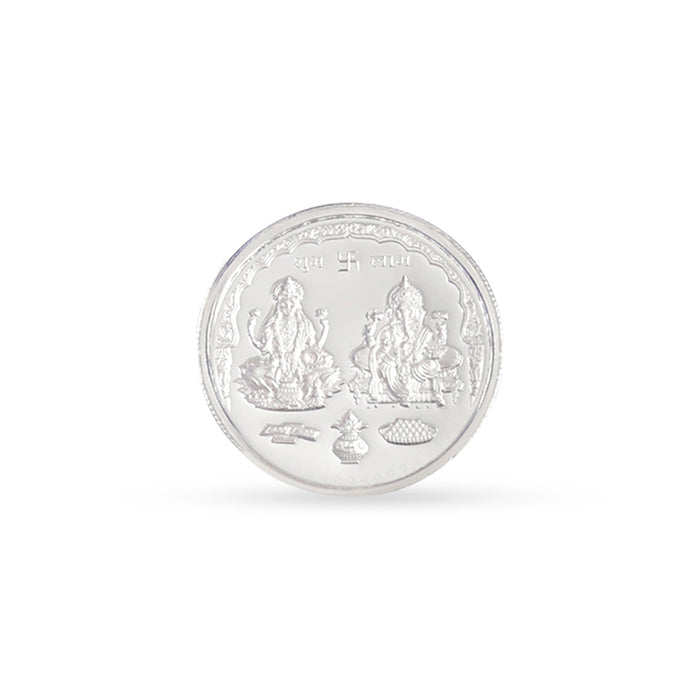 Timeless Lakshmi and Ganesha 999 Fine Silver Coin