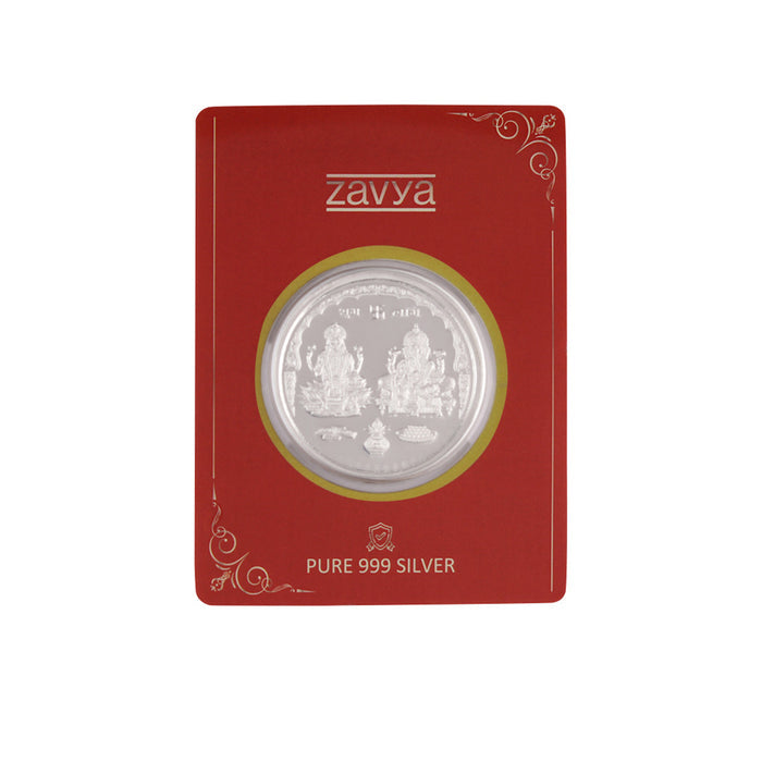 Timeless Lakshmi and Ganesha 999 Fine Silver Coin