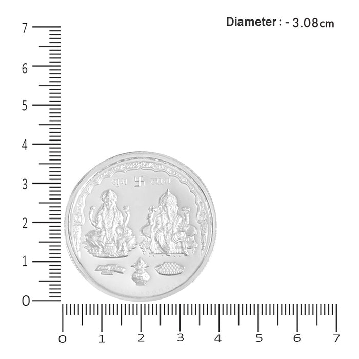 Timeless Lakshmi and Ganesha 999 Fine Silver Coin