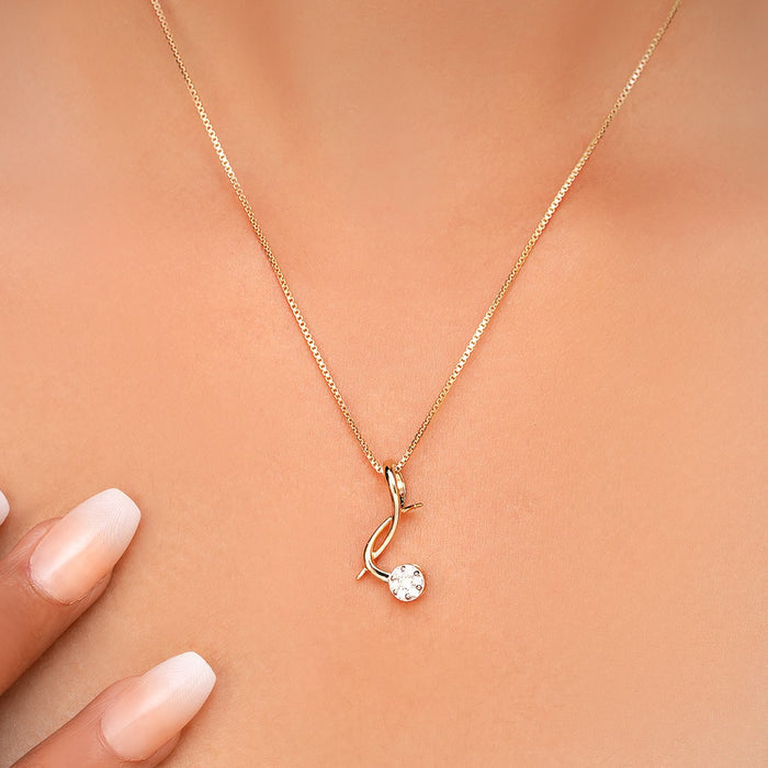 Timeless Pendant with Lab-Grown Diamonds without Chain