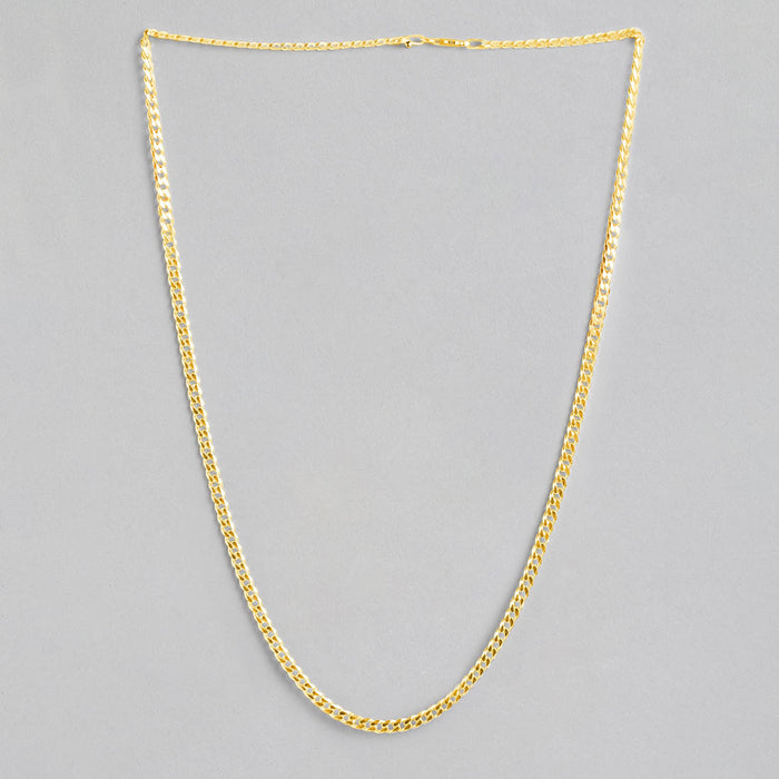 Timeless Silver Linkage 925 Sterling Silver Gold-Plated Chain for Him