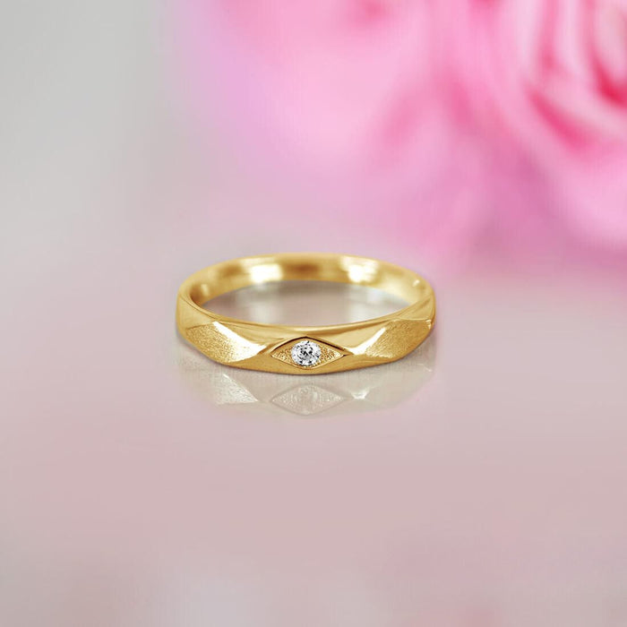 925 Sterling Silver Timeless Sophistication Gold Plated 925 Sterling Silver Ring For Him (Adjustable) for men – Zavya