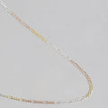 Timeless Triple Tone 925 Silver Figaro Chain
