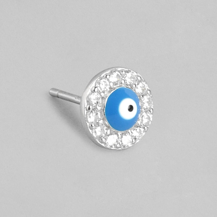 Tiny Evil Eye Stares 925 Silver Stud Earrings