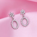Tiny Treasures Rhodium Plated 925 Sterling Silver Earrings
