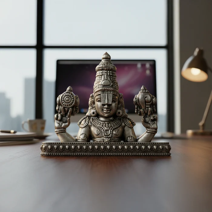 Tirupati Venkateswara Face Idol | Decor for Home Temple, Car & Office