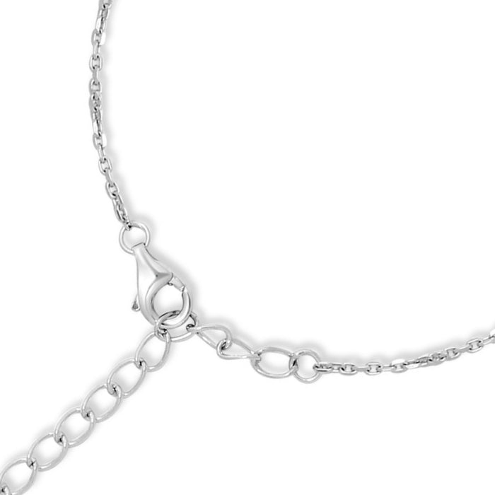 Close-up of 925 Sterling Silver women's bracelet showing the lobster clasp and adjustable chain – Zavya