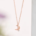 To the Moon Rose-Gold Plated 925 Sterling Silver Necklace