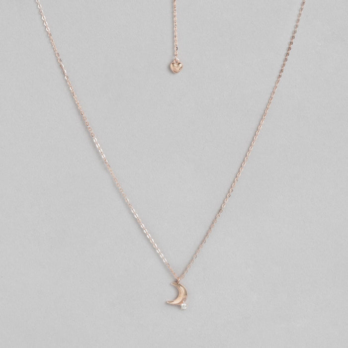 To the Moon Rose-Gold Plated 925 Sterling Silver Necklace