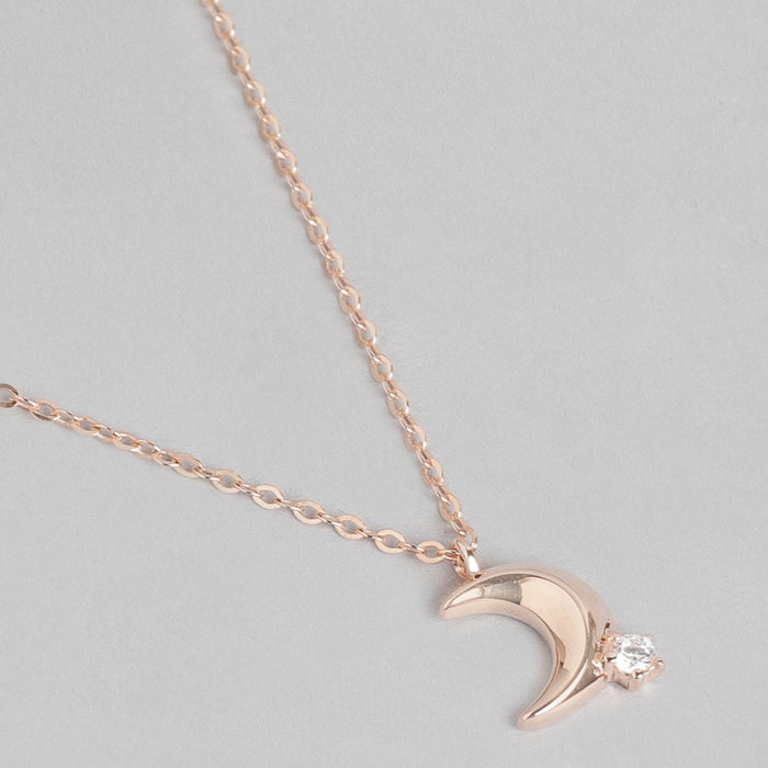 To the Moon Rose-Gold Plated 925 Sterling Silver Necklace