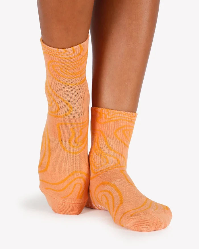 Topo Ankle Grip Sock Coral
