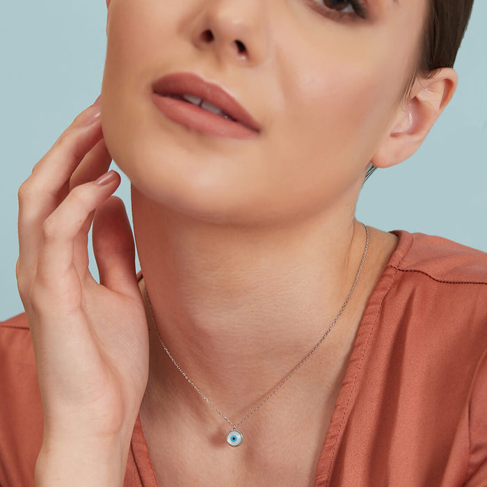 Toss the Evil 925 Silver Necklace