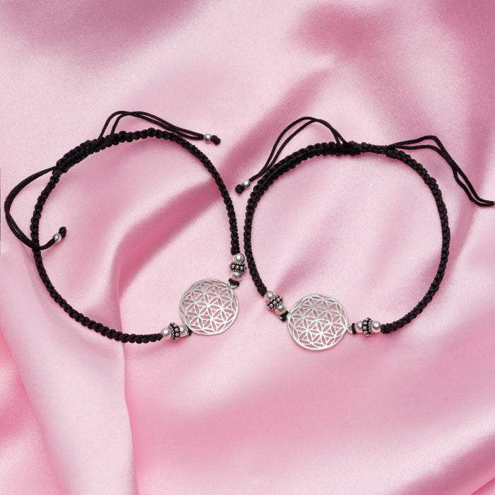 Traditional 925 Silver and Thread Anklet