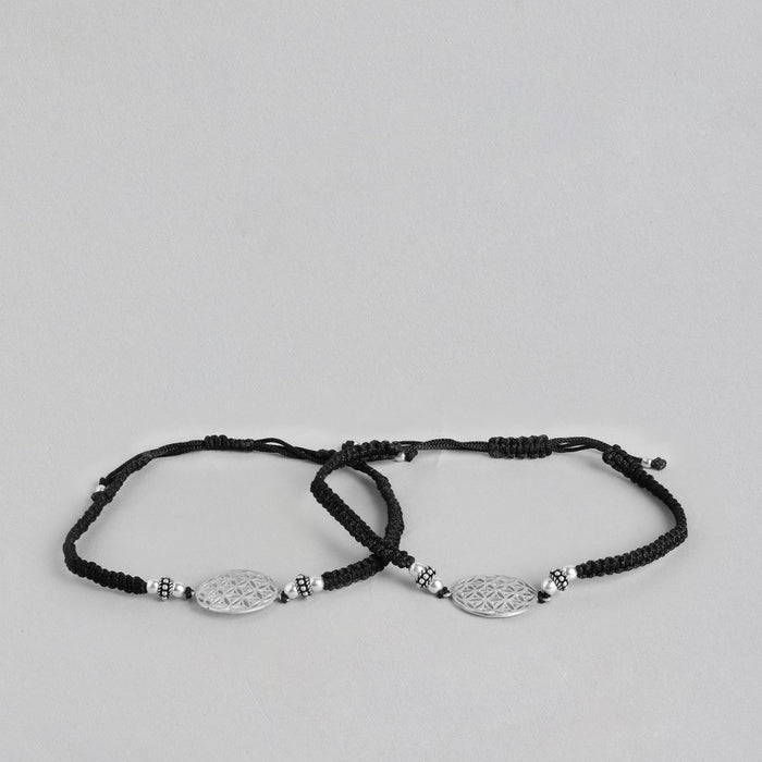 Traditional 925 Silver and Thread Anklet