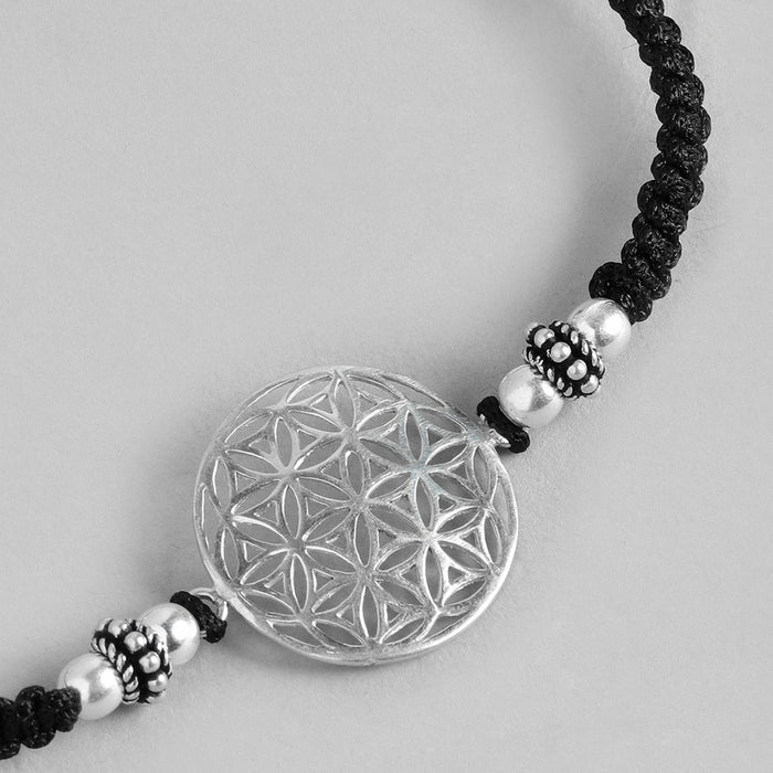 Traditional 925 Silver and Thread Anklet