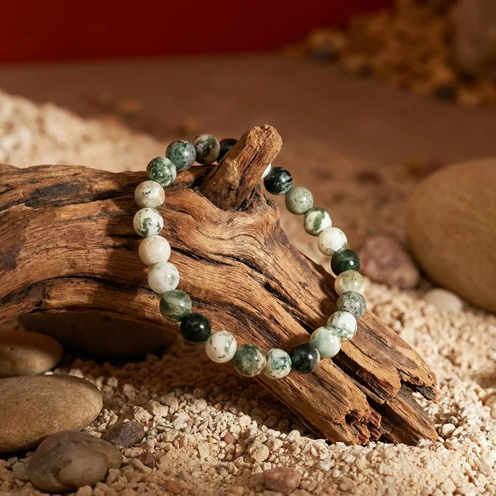 Tree Agate Stone Bracelet