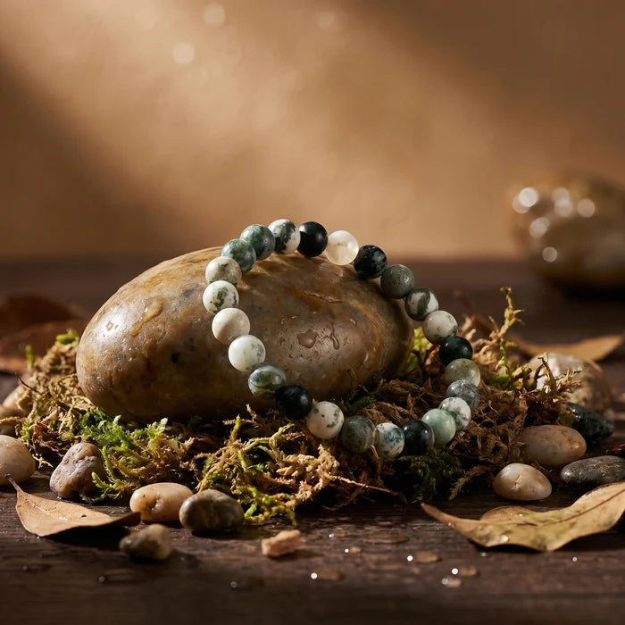 Tree Agate Stone Bracelet - view 2