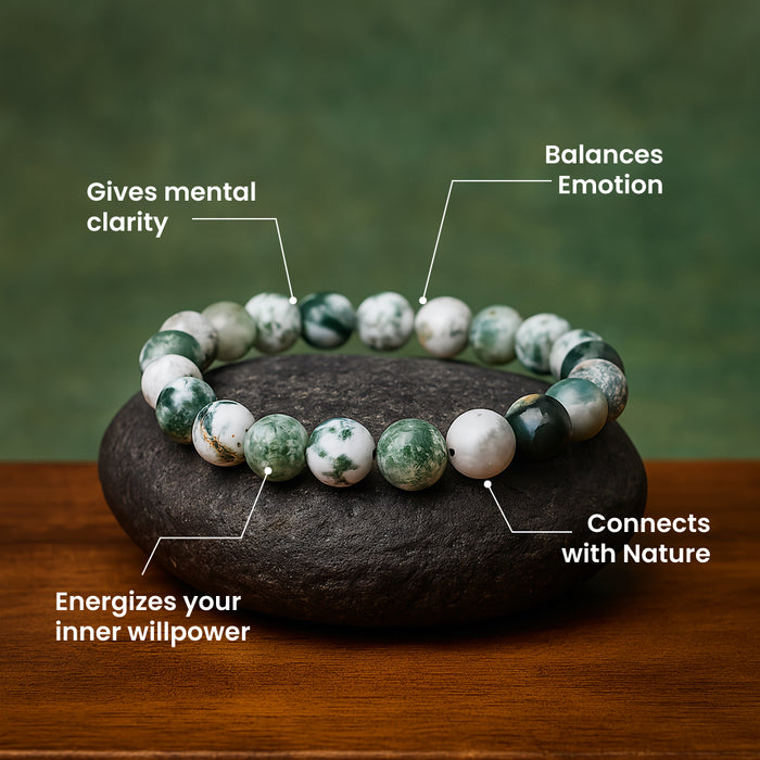 Tree Agate Stone Bracelet - view 6