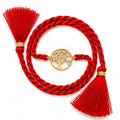 Tree of Life Gold plated Silver Rakhi for Bhai