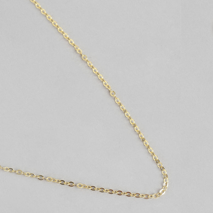 Trendy 925 Sterling Silver Cable Chain in Gold Plating