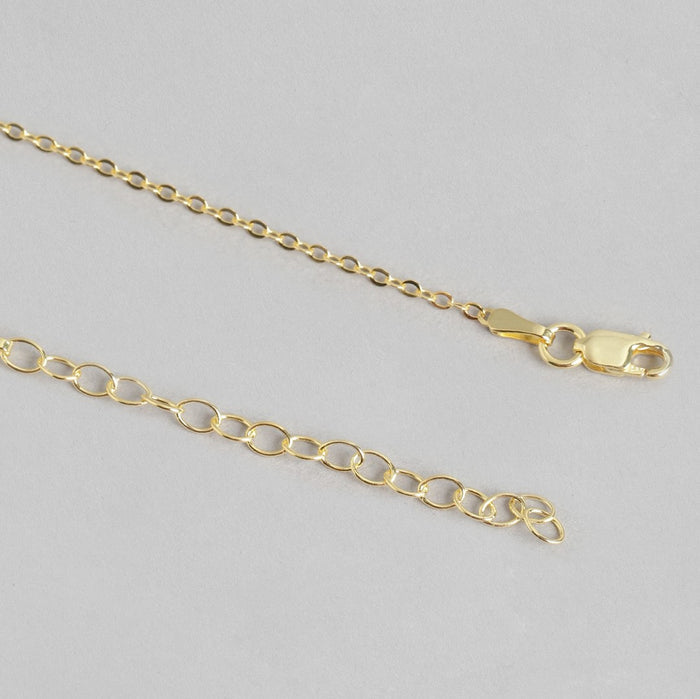 Trendy 925 Sterling Silver Cable Chain in Gold Plating