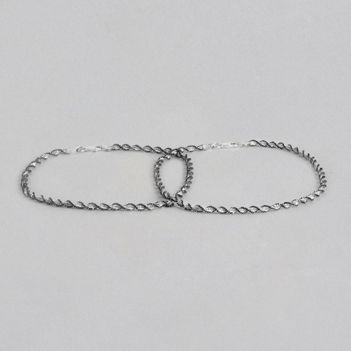Trendy CZ Rhodium Plated 925 Sterling Silver Jewellery Set