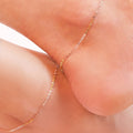 925 Sterling Silver Trendy Triple Tone 925 Sterling Silver Cable Chain Anklet for Women – Zavya