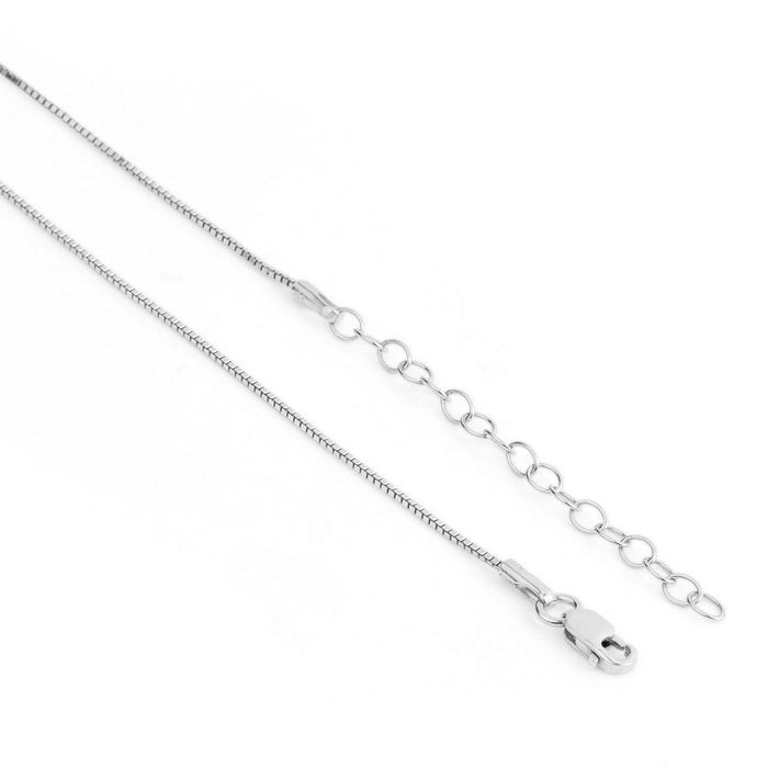 Triangle Sparkle Rhodium Plated 925 Sterling Silver Pendant