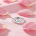Trinity Spark Rhodium Plated 925 Sterling Silver WomenRing