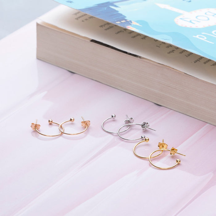 Triple Plating Drop Earring 925 Sterling Silver Combo