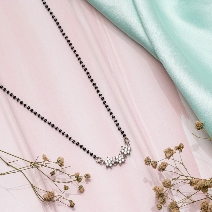 Triple Star 925 Silver Mangalsutra