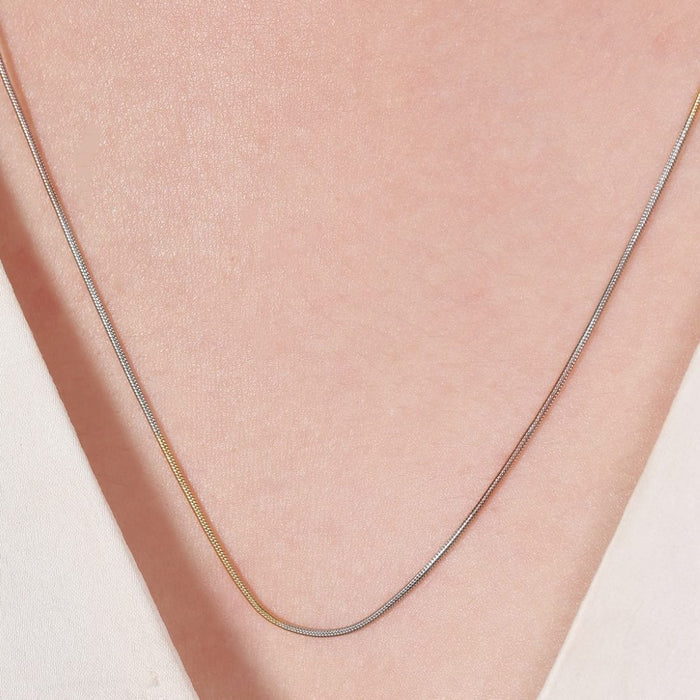 Triple Tone Serpent 925 Sterling Silver Snake Chain