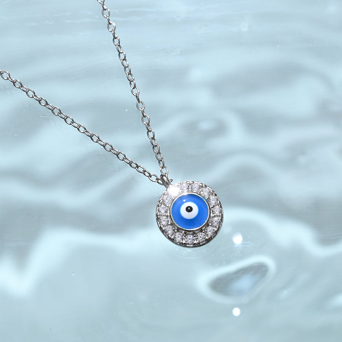 Turkish Evil Eye 925 Silver Necklace
