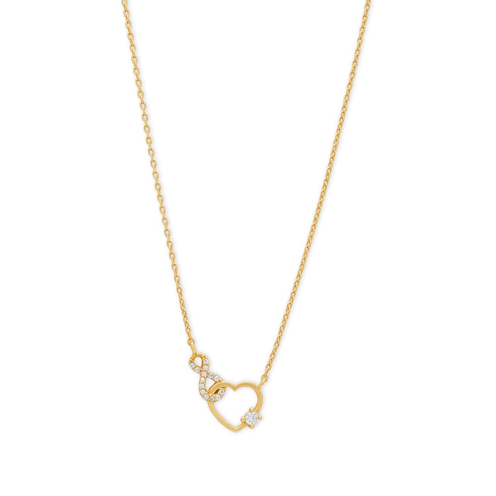 Twilight Sparkle Gold-Plated Cubic Zirconia 925 Sterling Silver Necklace