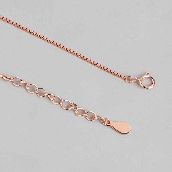 Twin Butterfly CZ Rose Gold Plated 925 Silver Bracelet (Adjustable)