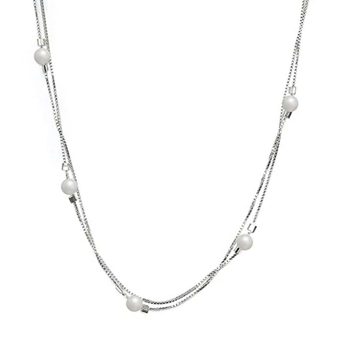 Twin Rivers Pearl Silver 925 Silver Necklace