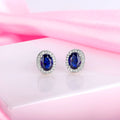 Twinkling Stardust CZ 925 Sterling Silver Rhodium Plated Earrings