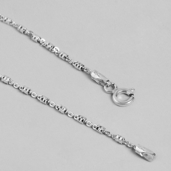 Twisted 925 Sterling Silver Anklets