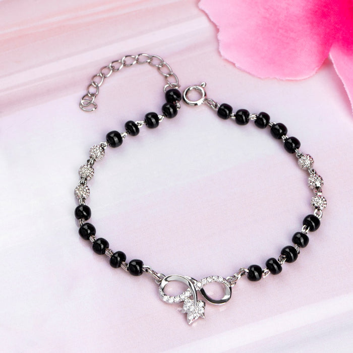 Twisted Infinity 925 Silver Mangalsutra Bracelet