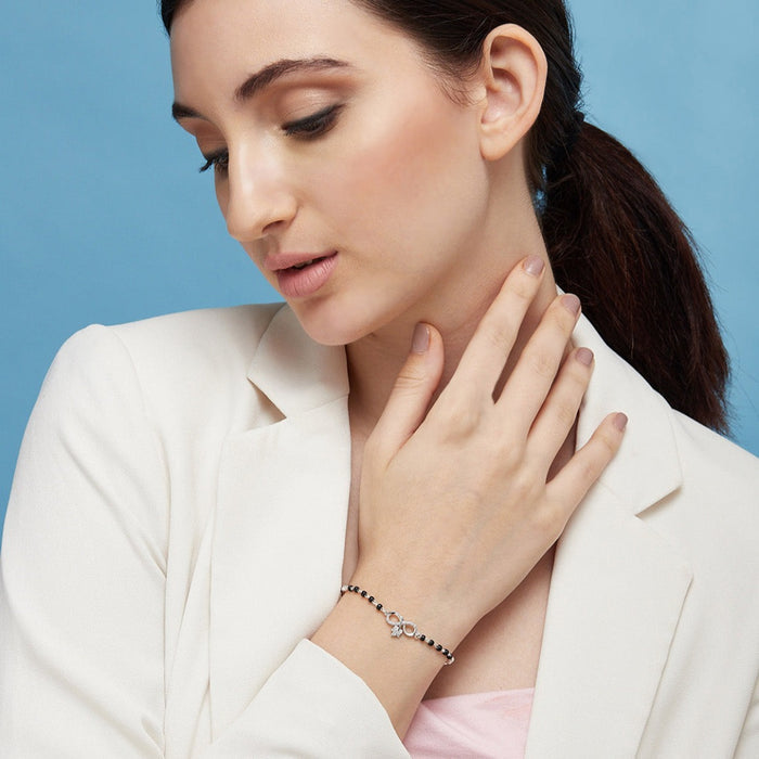 Twisted Infinity 925 Silver Mangalsutra Bracelet