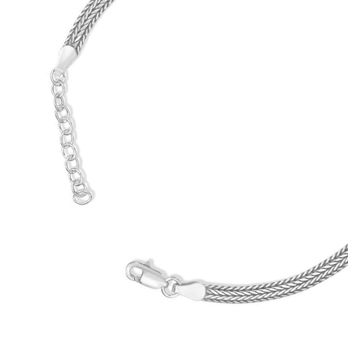 Urban Rhodium-Plated 925 Sterling Silver Men's Adjustable Chain Bracelet