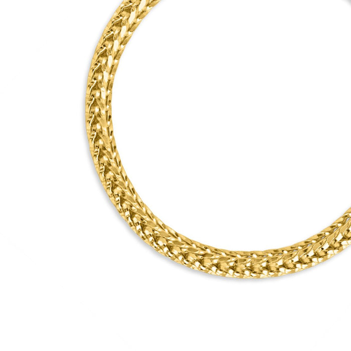 Warrior's Weave Gold Plated 925 Sterling Silver Men's Bracelet