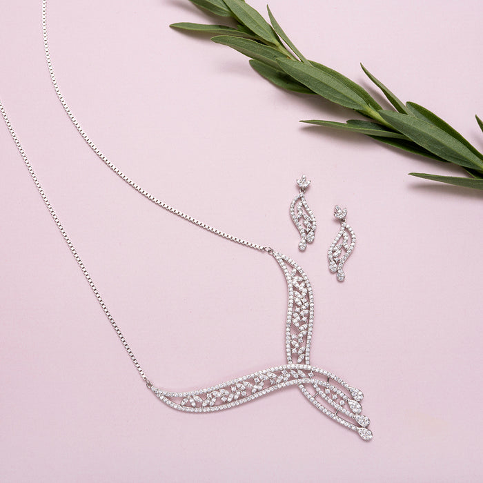 Waterfall 925 Silver Jewellery Set