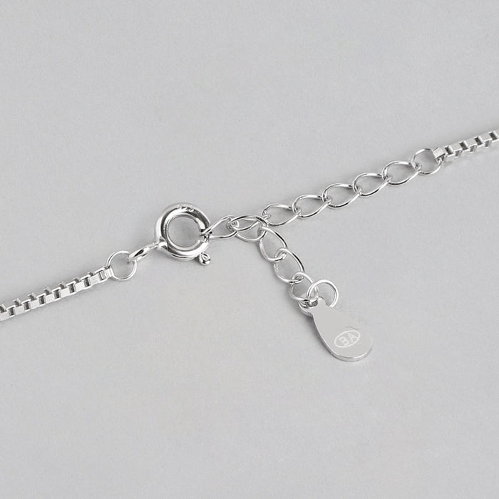 Waterfall Cubic Zirconia Rhodium Plated 925 Silver Necklace
