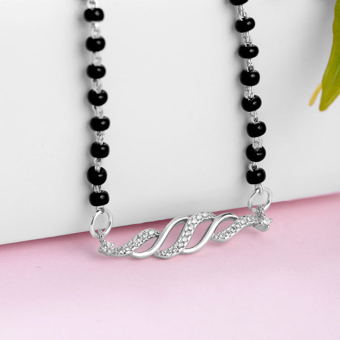 Wavy 925 Silver Mangalsutra