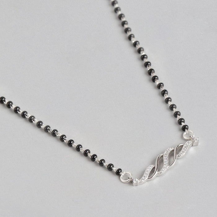 Wavy 925 Silver Mangalsutra
