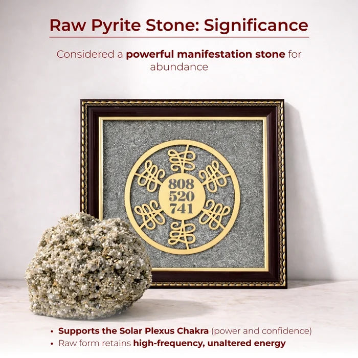 Wealth Code Raw Pyrite Frame for Power & Energy Flow - view 3
