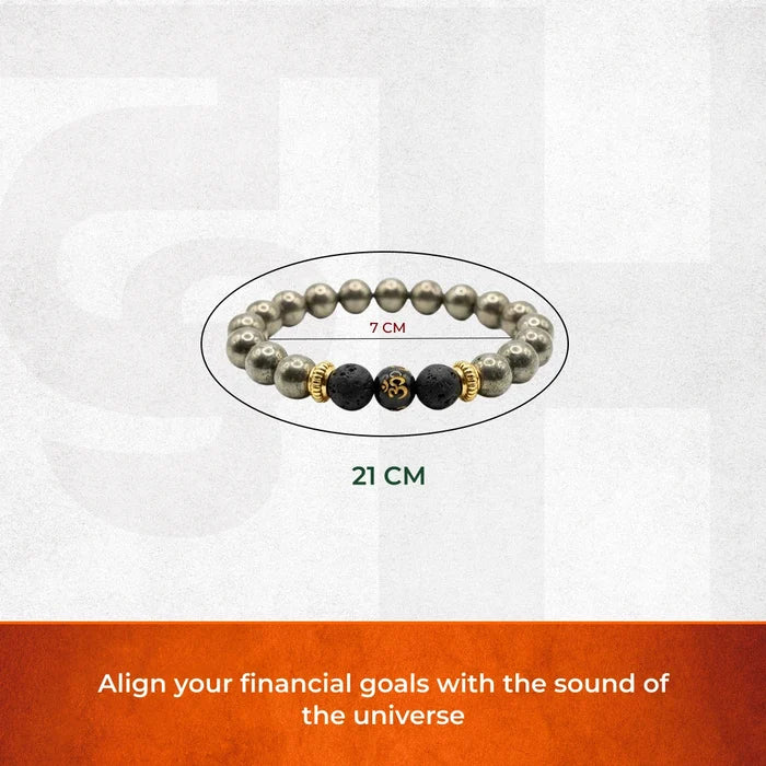 Wealth OM Pyrite Bracelet - view 2