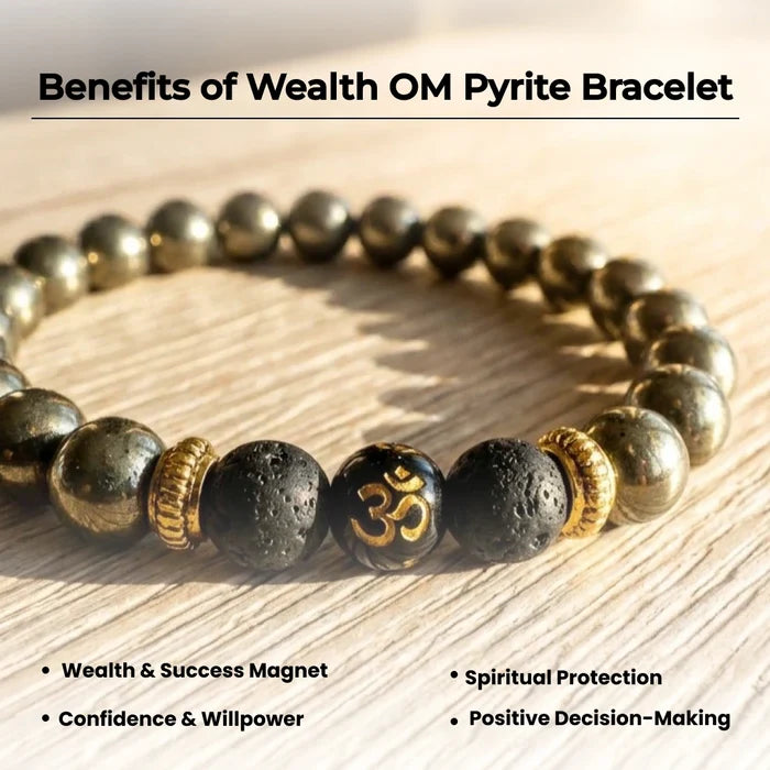 Wealth OM Pyrite Bracelet - view 4